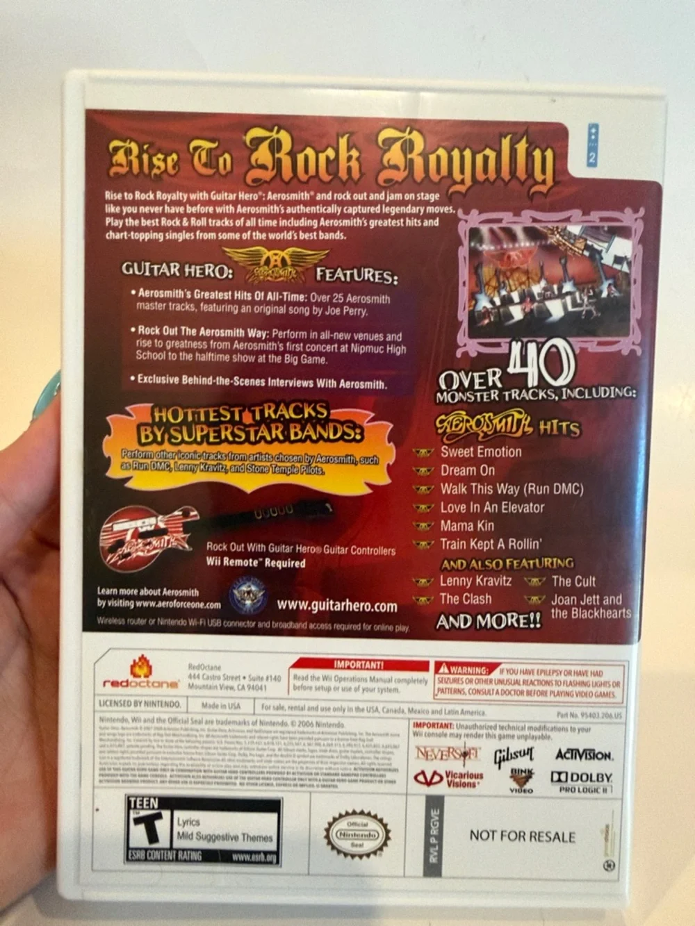 Guitar Hero: Aerosmith for Wii - Untested